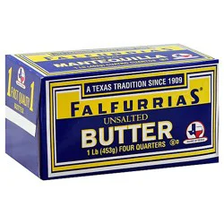 Falfurrias Unsalted Butter Stick - 16 Oz