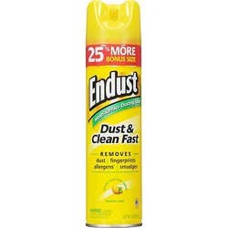 Endust Dusting Spray Multi Surface Natural Shine Lemon Zest - 12.5 Oz