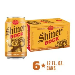 Shiner Bock Cans - 6-12 Fl. Oz.