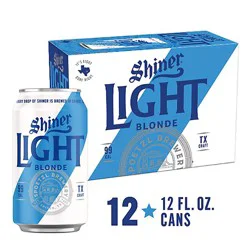 Shiner Blonde Light Cans - 12-12 Fl. Oz.