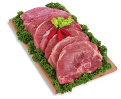 Meat Counter Pork Sirloin Chops Bone In Value Pack - 6 Lb