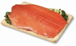 Fresh Atlantic Salmon Skin On Skin On Whole Fillet - 2.50 Lb