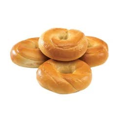 Bakery Bagels Plain Large - 4 Count