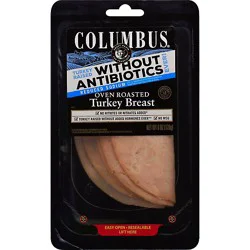 Columbus Oven Roasted Turkey Breast Vp - 6 Oz