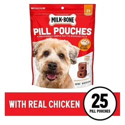 Milk-Bone Pill Pouches Dog Treats With Real Chicken Pouch - 6 Oz