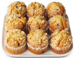 Bakery Blueberry Muffins 9 Count - Each