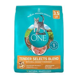 Purina One Tender Selects Chicken Dry Cat Food - 3.5 Lbs