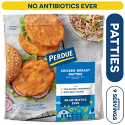 Perdue Chicken Breast Patties Fully Cooked Frozen Meal - 28.8 Oz
