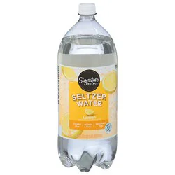 Signature Select Water Lemon Seltzer - 2 Liter