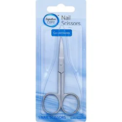 Signature Select/care Nail Scissors Curved Blades - Each