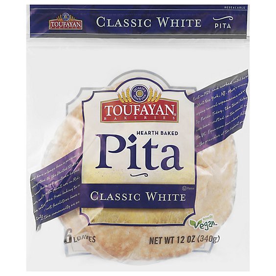 slide 1 of 1, Tf Pita Bread White - Each, 12 oz