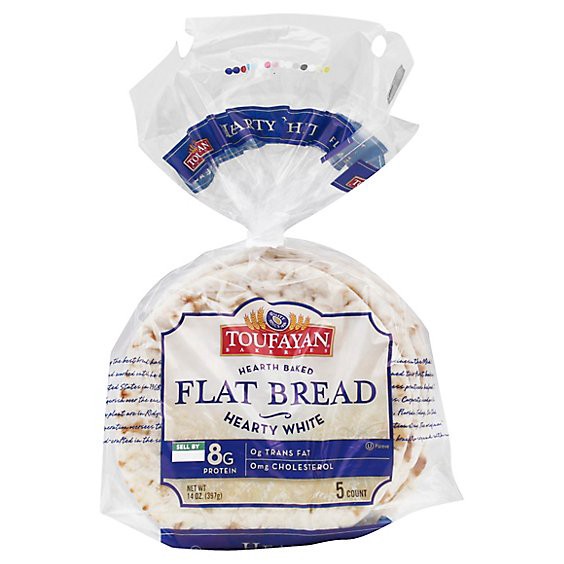 slide 1 of 1, Tf Flat Bread White Med - Each, 14 oz