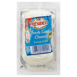 President Cheese Goat Fresh Creamy & Mild - 4 Oz