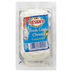 President Cheese Goat Fresh Creamy & Mild - 4 Oz