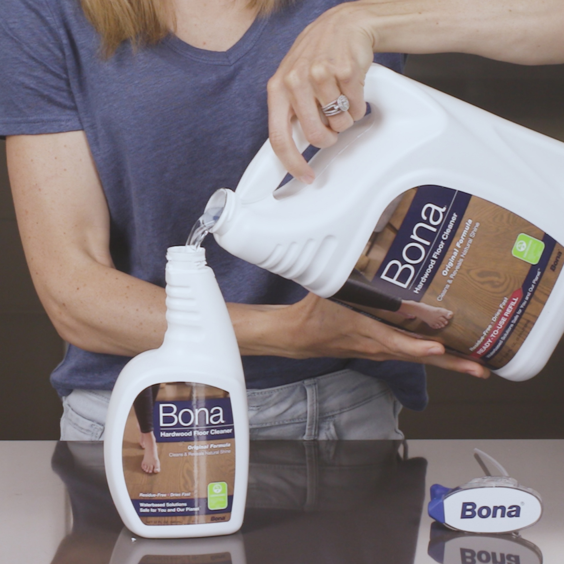 slide 2 of 14, Bona Hardwood Floor Cleaner Refill, 64 fl oz