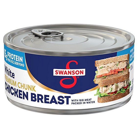 slide 1 of 7, Swanson White Premium Chunk Canned Chicken Breast In Water - 9.75 Oz, 9.75 oz