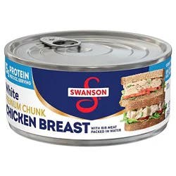 Swanson White Premium Chunk Canned Chicken Breast In Water - 9.75 Oz