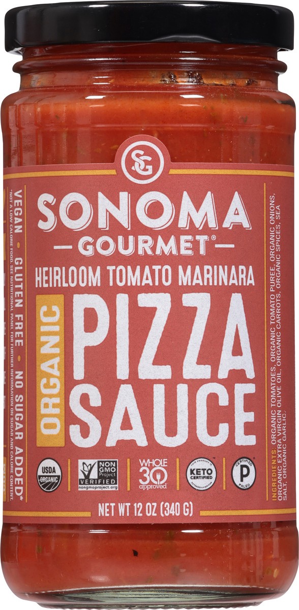 slide 2 of 12, Sonoma Gourmet Pizza Sauce Plum Tomato Marinara Jar - 12 Oz, 12 oz