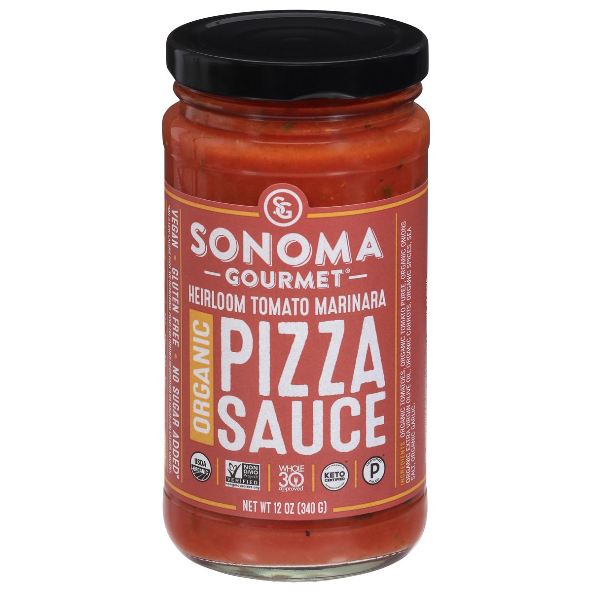 slide 8 of 12, Sonoma Gourmet Pizza Sauce Plum Tomato Marinara Jar - 12 Oz, 12 oz