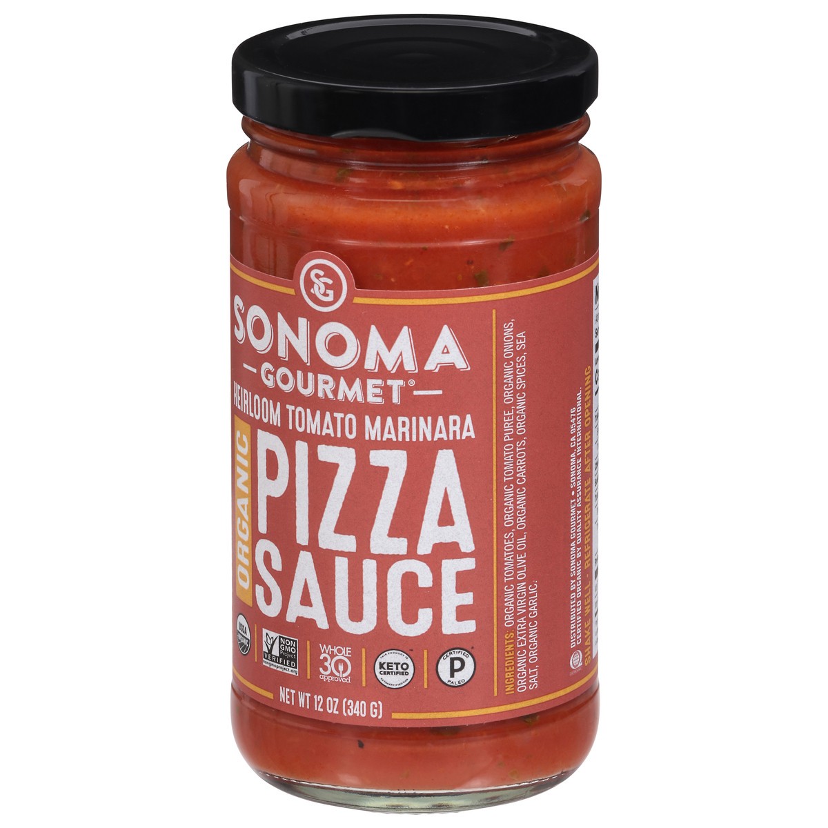 slide 6 of 12, Sonoma Gourmet Pizza Sauce Plum Tomato Marinara Jar - 12 Oz, 12 oz