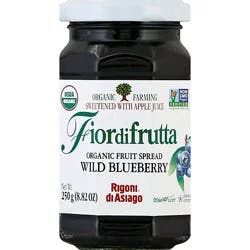 Rigoni Di Asiago Fiordifrutta Fruit Spread Organic Wild Blueberry - 8.82 Oz