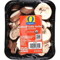 O Organics Baby Bella Mushrooms Sliced - 8 Oz