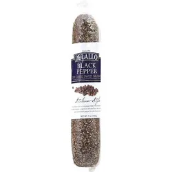 Delallo Dry Sausage Black Pepper - 7 Oz