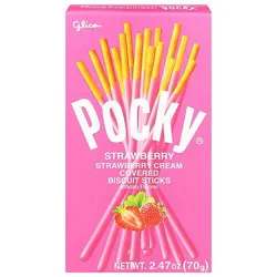 Glico Pocky Biscuit Sticks Strawberry Cream Covered - 2.47 Oz