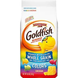 Goldfish Baked With Whole Grain Colors Cheddar Baked With Whole Grain - 6.6 Oz