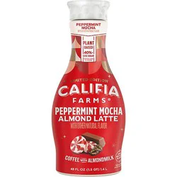 Califia Farms Peppermint Mocha Cold Brew Coffee With Almond Milk - 48 Fl. Oz.