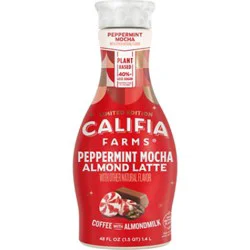 Califia Farms Peppermint Mocha Cold Brew Coffee With Almond Milk - 48 Fl. Oz.