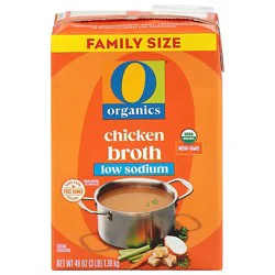 O Organics Organic Broth Low Sodium Chicken Flavored - 48 Oz