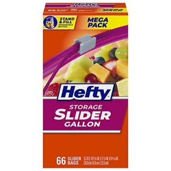 Hefty Storage Slider Bags Gallon Mega Pack - 66 Count