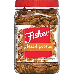 Fisher Pecans Glazed - 24 Oz