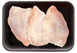 Chicken Thighs Bone In Service Case - 1 Lb