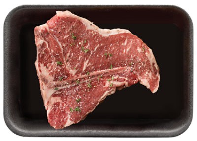 slide 1 of 1, Beef Usda Choice Loin Porterhouse Steak Seasoned Service Case - 2 Lb, per lb