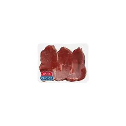 USDA Choice Beef Bottom Round Steak Thin Cut Service Case - 1 Lb