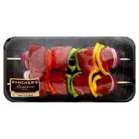 Meat Service Counter Kabobs Beef Marinated Fresh 1 Count - 0.75 Lb
