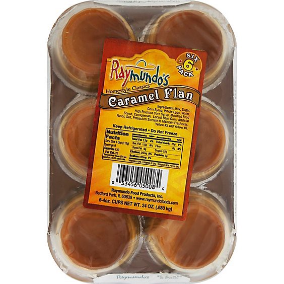 slide 1 of 11, Raymundos Caramel Flan - 6-4 Oz, 6 ct; 4 oz