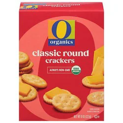 O Organics Crackers Classic Round - 8 Oz