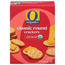 O Organics Crackers Classic Round - 8 Oz