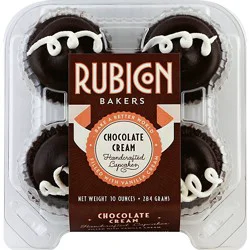 Rubicon Bakers Chocolate Cream Cupcakes - 4 Count