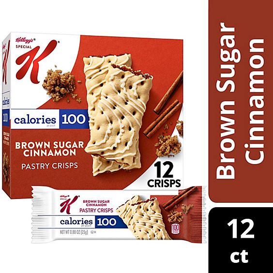 slide 1 of 5, Kelloggs Special K Pastry Crisps Brown Sugar Cinnamon 100 Calorie Snacks 12 Count - 5.28 Oz, 6 ct