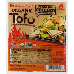 House Foods Tofu Super Firm Grilled Organic - 10 Oz