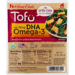 House Foods Tofu With Omega 3 Extra Firm - 12 Oz