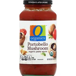 O Organics Organic Pasta Sauce Portobello Mushroom - 25 Oz