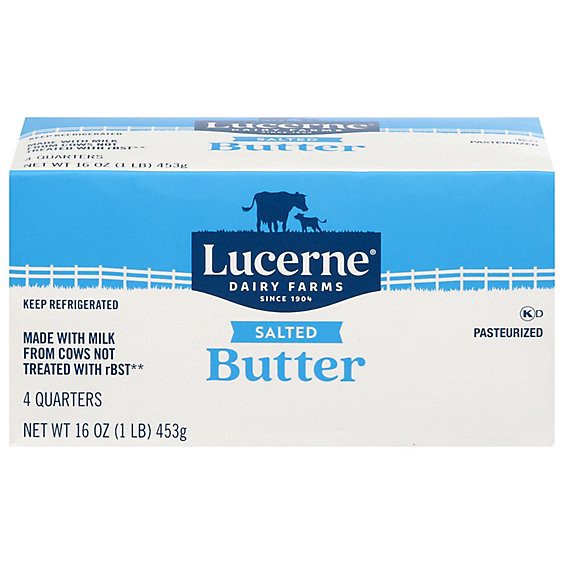 slide 1 of 1, Lucerne Butter Salted Sweet Cream - 16 Oz, 16 oz