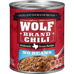Wolf Brand Chili Without Beans - 19 Oz