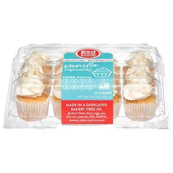 Cupcakes Mini Gluten Free Nut Fr Vanilla - 11.85 O