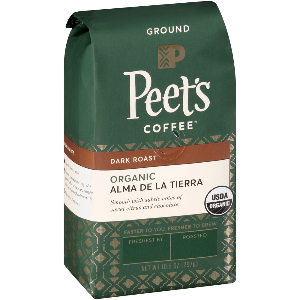 slide 2 of 6, Peet's Coffee Alma De La Tierra Organic Dark Roast Ground Coffee, 